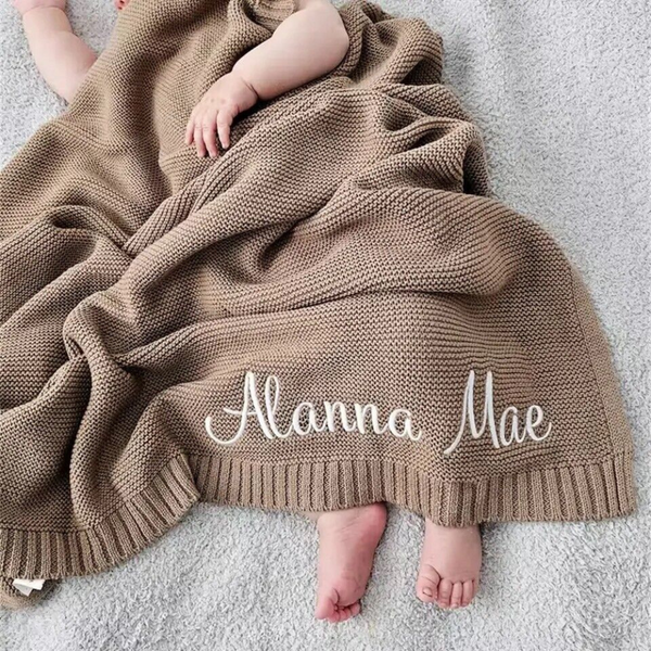 Personalized Cotton Baby Blanket